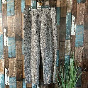 Size 16 Cheetah print silky dress pants